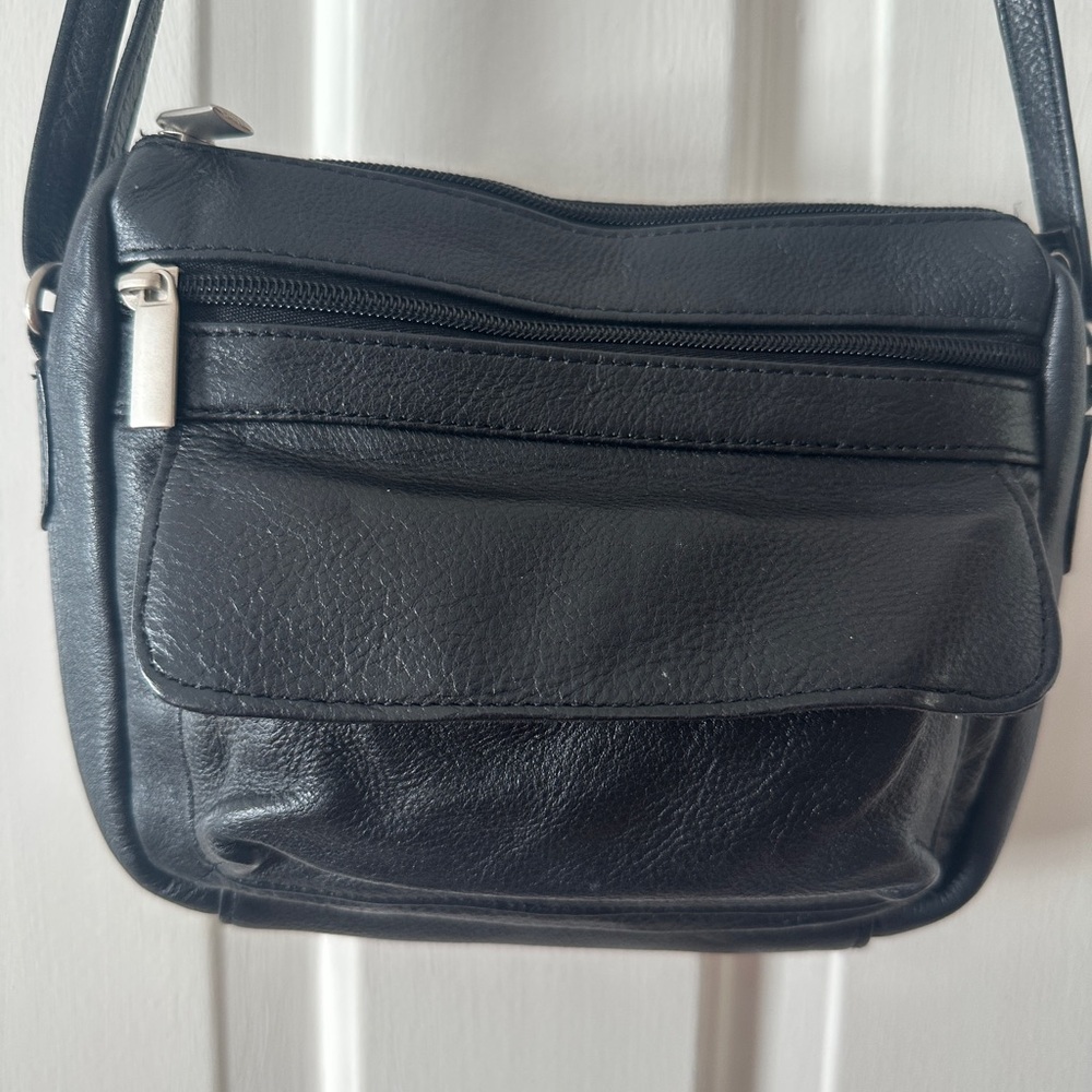 Black Leather Purse